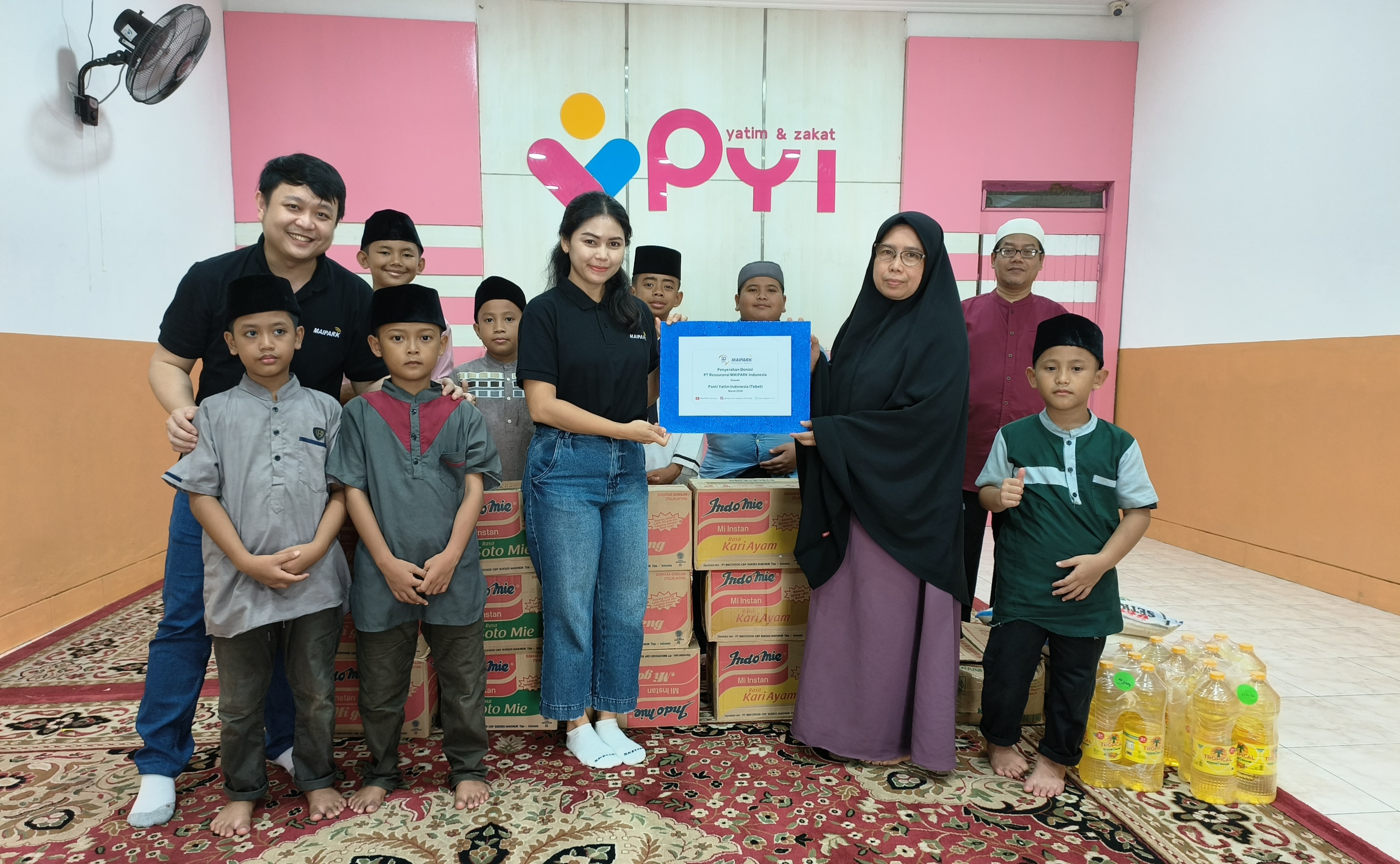 MAIPARK shares donations to orphans